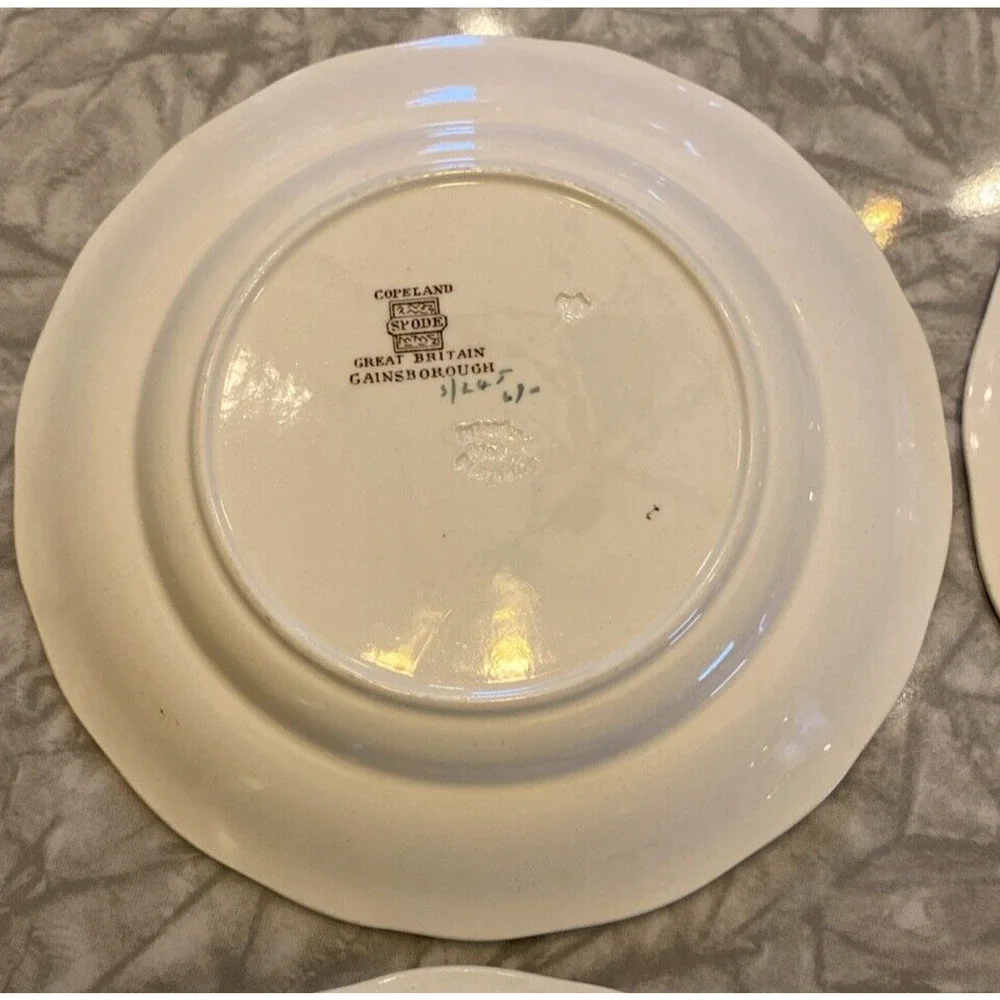 SPODE Copeland Great Britain GAINSBOROUGH Bread PLATES 6.75” Set of 4 Vintage